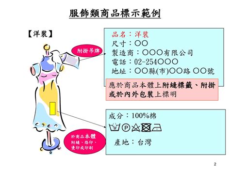 商品吊牌|服飾織品商品標示基準